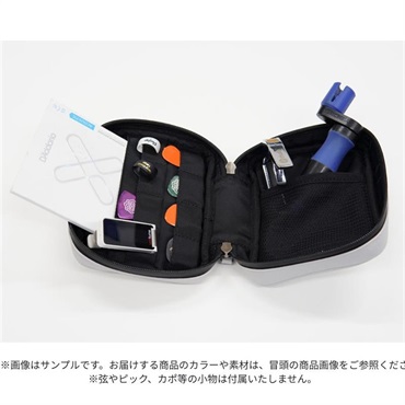 AQUBE MUSIC PRODUCTS 【ギター・ベース小物用 国産本革ポーチ】Leather Utility Pouch / Square・GRAY 画像5