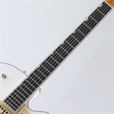 GRETSCH Falcon Hollow Body with String-Thru Bigsby and Gold Hardware (White/Ebony) 画像7