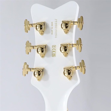 GRETSCH Falcon Hollow Body with String-Thru Bigsby and Gold Hardware (White/Ebony) 画像10