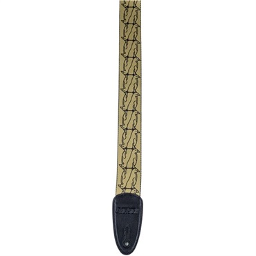 GRETSCH Gretsch Alternating Gold Penguins Strap， Black(9227364001) 画像1