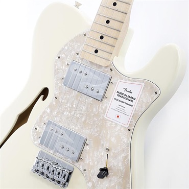 Fender Made in Japan Traditional 70s Telecaster Thinline (Olympic White/Maple) 【特価】 画像3
