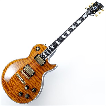 Gibson IKEBE 50th Anniversary 1968 Les Paul Custom Reissue 7A Quilt Maple Top Gloss Light Root Beer SN.600708 画像1