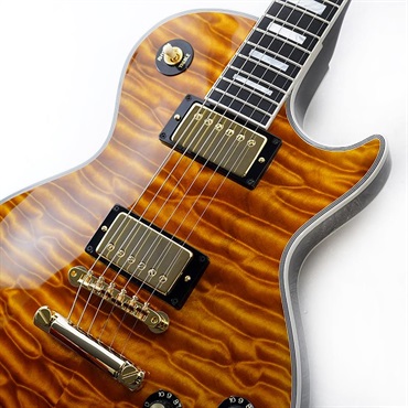 Gibson IKEBE 50th Anniversary 1968 Les Paul Custom Reissue 7A Quilt Maple Top Gloss Light Root Beer SN.600708 画像3