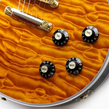 Gibson IKEBE 50th Anniversary 1968 Les Paul Custom Reissue 7A Quilt Maple Top Gloss Light Root Beer SN.600708 画像4