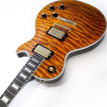 Gibson IKEBE 50th Anniversary 1968 Les Paul Custom Reissue 7A Quilt Maple Top Gloss Light Root Beer SN.600708 画像5