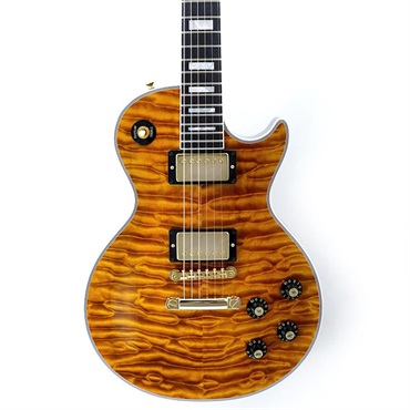 Gibson IKEBE 50th Anniversary 1968 Les Paul Custom Reissue 7A Quilt Maple Top Gloss Light Root Beer SN.600708 画像10