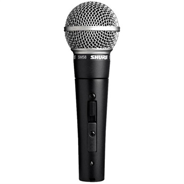 SHURE SM58SE【PASSGO BLUEマイクケーブルセット(XLR-XLR)3.0ｍ】(定番・スイッチ付きダイナミックマイク)(国内正規品2年保証)(シュア) 画像1