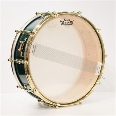 riddim Custom Order. Vintage Maple 14''×5'' Snare Drum - Orive Green【店頭展示特価品】 画像6