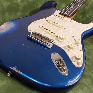 Fender Custom Shop USED 中古 MBS 1963 Stratocaster Relic Aged Sapphire Blue Metallic Master Built by Jason Smith SN. R138905 画像3