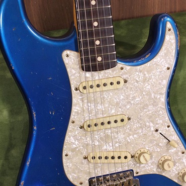 Fender Custom Shop USED 中古 MBS 1963 Stratocaster Relic Aged Sapphire Blue Metallic Master Built by Jason Smith SN. R138905 画像4
