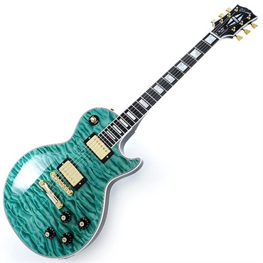 Gibson 【GIBSON×AQUBEストラッププレゼント】IKEBE 50th Anniversary 1968 Les Paul Custom 7A Quilt Maple Top Gloss Trans Aqua SN.511028 画像1