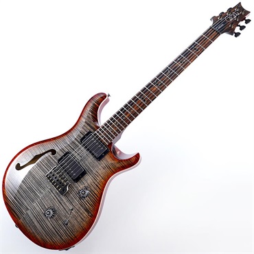 P.R.S. Wood Library Custom 24 Semi-Hollow (Chacoal Cherry Burst) SN.0421124 【2026年生産品】 画像1