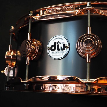 dw DRVD5514SVPBK [Collector's Satin Black Over Brass Snare 14×5.5 / Copper Finish Hardware]【日本初入荷/特注品】 画像2