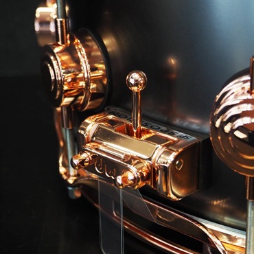 dw DRVD5514SVPBK [Collector's Satin Black Over Brass Snare 14×5.5 / Copper Finish Hardware]【日本初入荷/特注品】 画像6