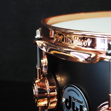 dw DRVD5514SVPBK [Collector's Satin Black Over Brass Snare 14×5.5 / Copper Finish Hardware]【日本初入荷/特注品】 画像7