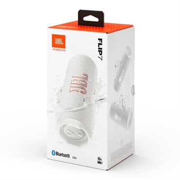 JBL Flip 7 White (ホワイト)(ジェービーエル)(スピーカー)(マルチスピーカー接続)(IP68防水防塵)(ロスレスオーディオ)(JBLFLIP7WHT)【国内正規品・1年保証】 画像6