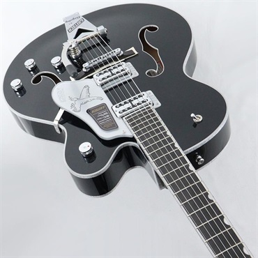 GRETSCH Falcon Hollow Body with String-Thru Bigsby and Chrome Hardware (Black/Ebony) 画像4