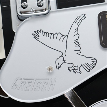 GRETSCH Falcon Hollow Body with String-Thru Bigsby and Chrome Hardware (Black/Ebony) 画像5