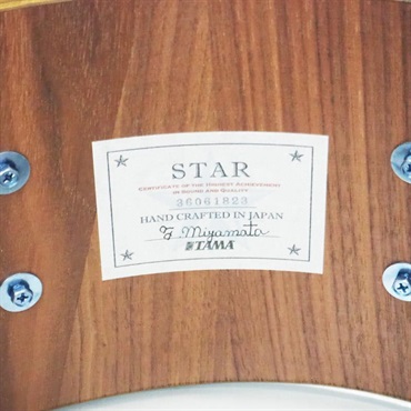 TAMA TWS1465A-IJB [STAR Walnut 14×6.5 Snare Drum - Indigo Japanese Sen Burst 【Made in Japan] 画像9
