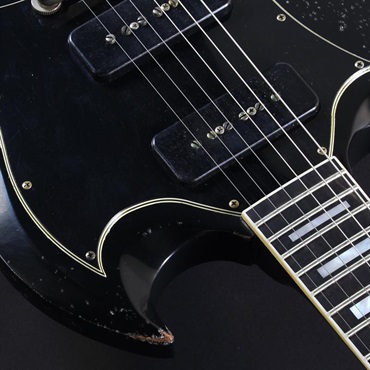 Gibson Limited Run Murphy Lab SG Custom w/Batwing P-90 Heavy Aged (Ebony) #CS 600744 画像7