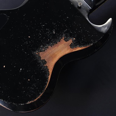 Gibson Limited Run Murphy Lab SG Custom w/Batwing P-90 Heavy Aged (Ebony) #CS 600744 画像8
