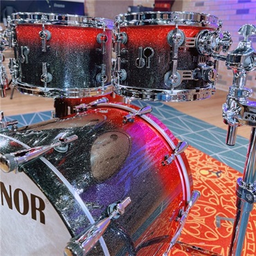 SONOR SQ2 System Maple Vintage 5pc Drum Kit - Black-Red Sparkle [BD22，TT10&12，FT14&16]【特注品】 画像6