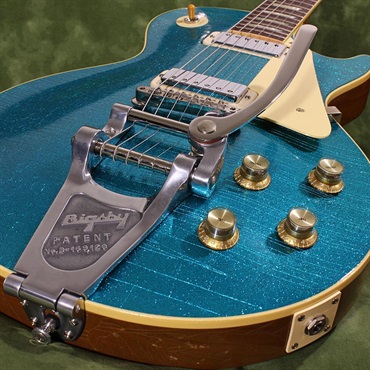 Gibson USED 中古 Murphy Lab 1956 Les Paul Model w/Mini Humbuckers & Bigsby Blue Sparkle Top Light Aged SN. 6 3243 画像3