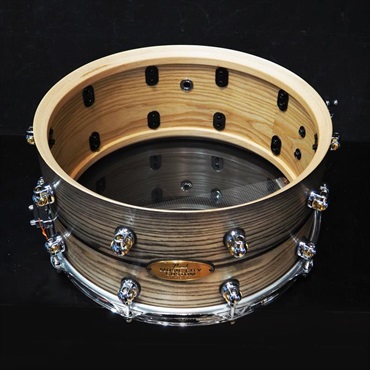 Pearl USED 中古 MCCA1465S/C?#1010 Music City Custom -USA Solid Ash Shell Snare Drums 14×6.5 [Hand-rubbed Two Tone Ash w/Ebony Inlay] 画像7
