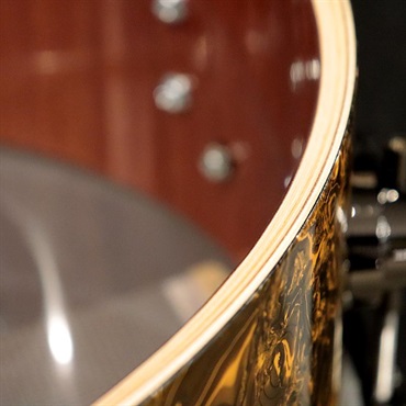 dw DCFMM0614SNX085 [Collector's Maple/Mahogany 14''×6'' - Gold Abalone w/Black Nickel Hardware] 画像7