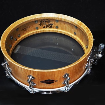 Craviotto USED 中古 Custom Shop Solid Curly Maple Shell Snare Drum 14×4.5 [2015年製造/Craviottoロゴ入りケース付属] 画像8
