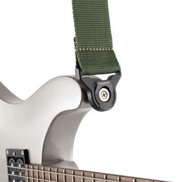 D’Addario Auto Lock Polypro Guitar Strap［PWSAL407/50MM POLY Autolock Strap， GR］ 画像2