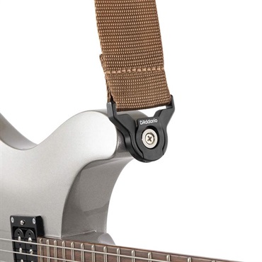 D’Addario Auto Lock Polypro Guitar Strap［PWSAL409/50MM POLY Autolock Strap， BR］ 画像2