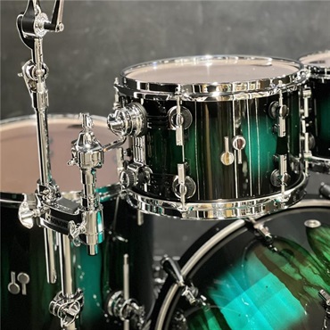 SONOR SQ2 System Beech Vintage 4pc Drum Kit - Black to Green Burst over African Marble [BD22，TT10&12，FT16]【特注品】 画像2