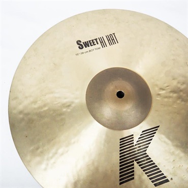 Zildjian USED 中古 K Zildjian Sweet HiHat 15 pair [NKZL15SW.HHT/15SW.HHBM][1132g/1710g] 画像6