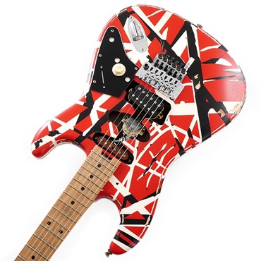 EVH Striped Series Frankenstein Frankie (Red with Black Stripes Relic/Maple) 画像8