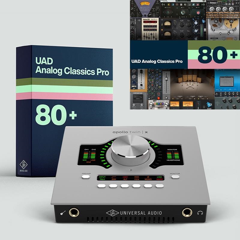 Universal Audio オーディオインターフェイス Apollo Twin X QUAD Gen2 with UAD Analog Classics Pro