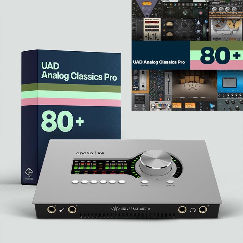 Universal Audio オーディオインターフェイス Apollo x4 Gen2 with UAD Analog Classics Pro