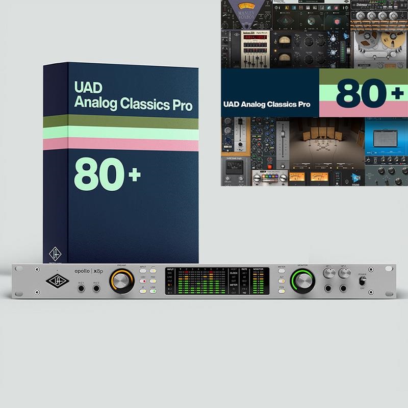 Universal Audio オーディオインターフェイス Apollo x8p Gen2 with UAD Analog Classics Pro