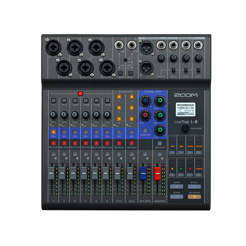 ZOOM デジタルミキサー LiveTrak L-8