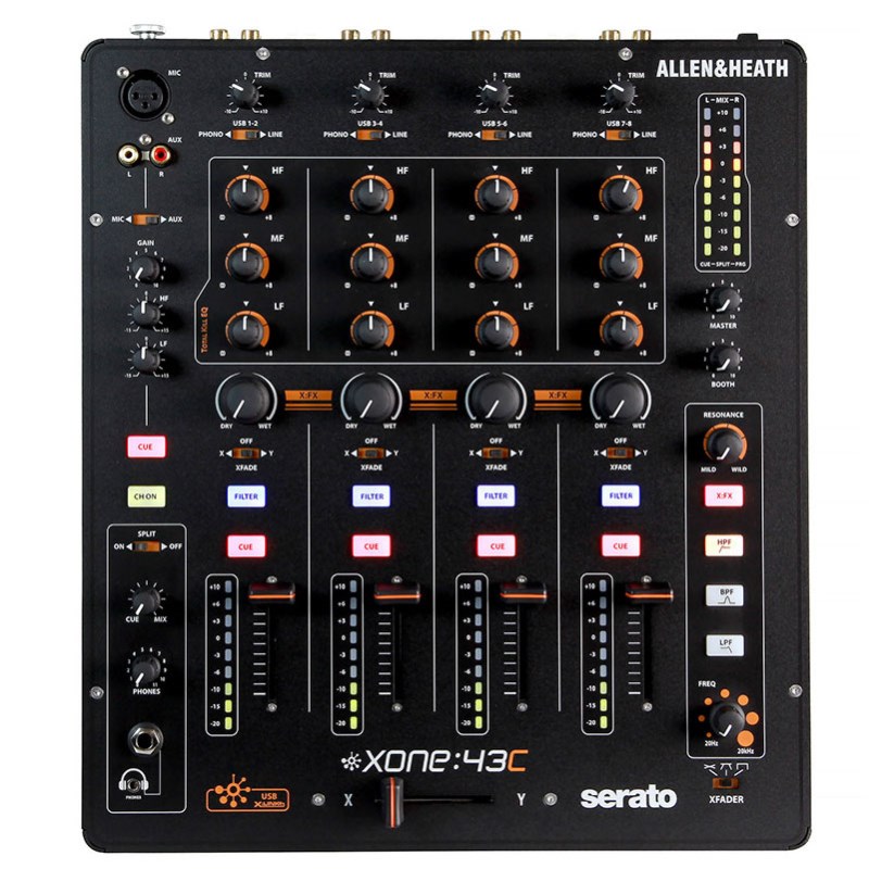 ALLEN&HEATH DJミキサー XONE:43C